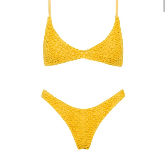 yellow triangl bikini - Picture 1 of 1